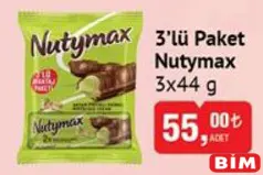 ŞÖLEN NUTYMAX 3'LÜ PAKET GOFRET 3X44 G ŞÖLEN NUTYMAX 3'LÜ PAKET GOFRET 3X44 G